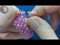 Barbie bracelet: How to make a 2 row bracelet: Stretchy bracelet with crystal beads