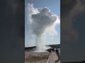 Surprise blast of rock, water and steam sends dozens running for safety in Yellowstone