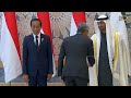 Hormati Presiden Jokowi Jet Mendadak Lukis Dwiwarna,Presiden Arab Jalan Pun Dikosongkan Menyambutnya