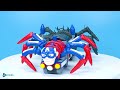 Crafting LEGO TRANSFORMER with CLAY - Spiderman vs. The Hulk