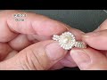 Double frame one stone ring tutorial