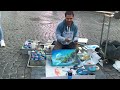 Street Spray Painting With Fire - Rome Italy 2022