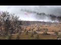 Awful Moment! German Leopard Tank destroys Russian Armored Tank! At the border