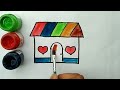 How to Draw Simple House 🏠Drawing for Kids Easy Step by Step