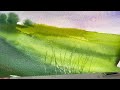 Paint Impressionistic  landscape with Watercolor ! Simple techniques