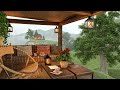 Rain on Porch | Cozy Spring Ambience with 8 hours Rain Sounds for Study or Relaxation