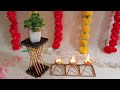 पुरानी झाड़ू का कमाल ||best out of waste|| diy tealight stand || reuse of old broom #diy #diycrafts