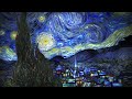 The animation of VAN GOGH's starry night