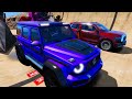 Spiderman team vs RedHulk team SportCars Ferrari Police Lamborghini Porsche 922 Ramp Challnege GTA 5