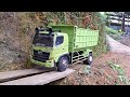 JOGET TRUCK Fuso 220Ps Truck Loaded with Soil Hino 500 ANKLE OVER ROLLED Sand Truck Accidents