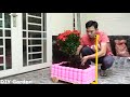 Recycling Plastic Bottles into Wagon Planter for Your Garden