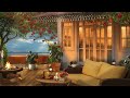 Summer Ambience | Cozy Lake House with Crackling Campfire | Relax, Study