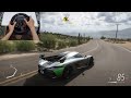 1280hp koenigsegg jesko forza horizon 5 steering wheel gameplay