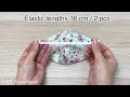 Very Easy Cute Mask! Diy Face Mask Easy Pattern Sewing Tutorial | How to Simple Mask Making Ideas |