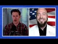 Trump rioter QAnon Shaman interviewed by leftist, goes bad quick