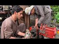 These Guys Are Know Their Stuff Rebuilding Excavator Main Hydraulic Pump With Minimal Equipment