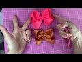 Perfect twisted boutique hair bow tutorial! How to make hair bows. DIY 🎀 laços de fita: