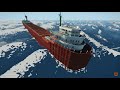 MASSIVE FREIGHTER SNAPS IN HALF! - Stormworks Sinking Ship Survival Gameplay