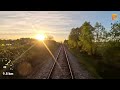 Cab Ride Varaždin - Koprivnica (Varaždin–Dalj Railway, Croatia) train driver's view 4K