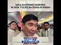 Sen. Tulfo sa mga gusto niyang marinig sa ikatlong SONA ni PBBM