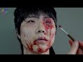 'All of Us Are Dead - Gwi-nam' Special Makeup Process. Korean Zombie Movie Makeup Artist