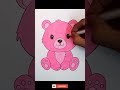 How to draw cute teddy bear step by step easy || Easy kids drawing || Step by step tutorial video !