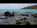 The sound of ocean waves on a beautiful beach for meditation and peace of mind, 3 hours asmr video