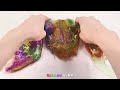Satisfying Video l How to make Rainbow Glossy Bathtubs into Squishy and Playdoh Cutting ASMR #99