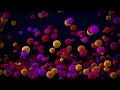 4K Colorful Falling Balls with Relaxing Music. Abstract Video! 1 Hour Satisfaying Video for Relaxing