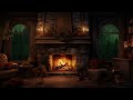 Relaxing Rain Sounds and Crackling Fireplace Ambiance | Perfect for Deep Sleep and Study Focus