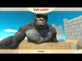 King Kong Funny Moments - Animal Revolt Battle Simulator