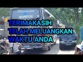 Bus Midas Nusantara Miring-miring + telolet