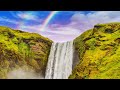 Relaxing Waterfall, Soothing sound, Beautiful birdsound, Mediation ambient