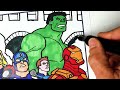 Avengers Coloring Pages/All Superheroes in Action/Justin Gamana & SVG - Universe [COPYRIGHT FREE]