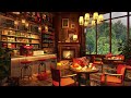 Soft & Warm Jazz Music for Relaxing, Working, Studying ☕ Cozy Coffee Ambience with Rainy Jazz Music