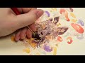 Fill a SKETCHBOOK PAGE With Me! // mushroom dog painting