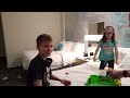 Beyblade Burst Vlog Going to Disney - Blind Bag Pick Battles at Hotel & Playing Beyblade Burst App