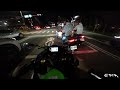 Kawasaki ZX4RR Night Ride POV 沉浸式夜騎 Akrapovič full exhaust system + quick shifter with DJI Action 2