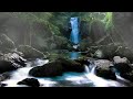 Relaxing Ambience | Morning Inspiration | Beautiful Forest Waterfall | Bird Sounds | Positive Energy