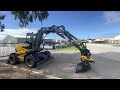 Mecalac 9MWR with engcon EC209 tilt rotator Summit Power handover video