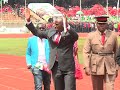 Ridiculous imitates the late president Moi at Kasarani Stadium on 12/12/2013.