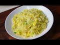 How to make fried rice with eggs and spring onion