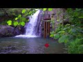 Wind Chimes, waterfall, Calming music for stress and Relaxing 4k - 0096