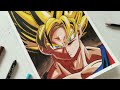 How To Draw Goku, Goku Drawing Colouring Tutorial
