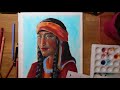 Bedouin Woman | Mixed Media || Time Lapse