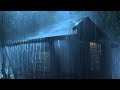 Heavy Rain On a Metal Roof with Thunder Sounds - Rain Sounds for Sleeping - Study and Relaxation