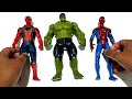 Assemble Spider-Man And Hulk Smash Avengers Superhero Toys