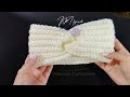 Diadema-Turbante | Vincha | Cintillo en Punto Inglés a Crochet (Paso a Paso) ¡Se teje en 10 minutos!
