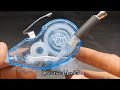 How To Make Correction Tape Motor And Tipe X Exhaust From Pen