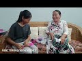 Visually impaired (Blind) making rubber bands for hair.